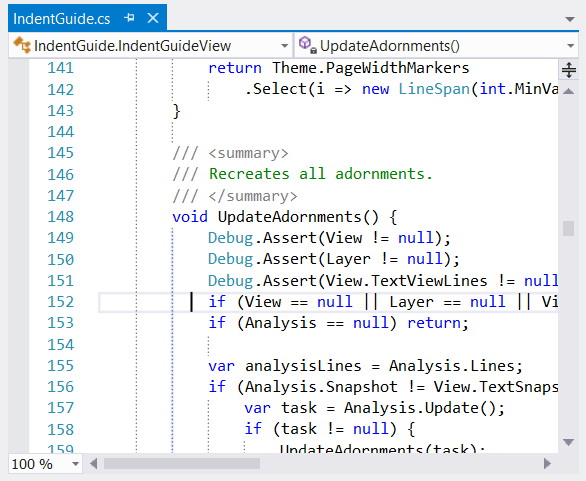Indent Guides for Visual Studio